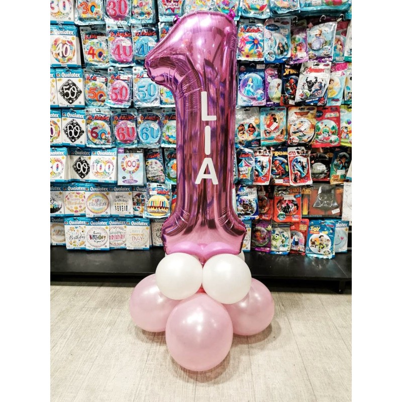 Balloon for 1. birthday with name