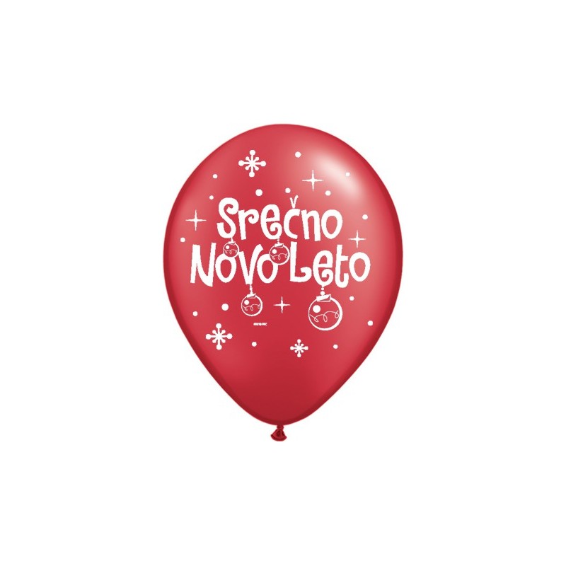 Balon Serčno Novo Leto - P. RRed